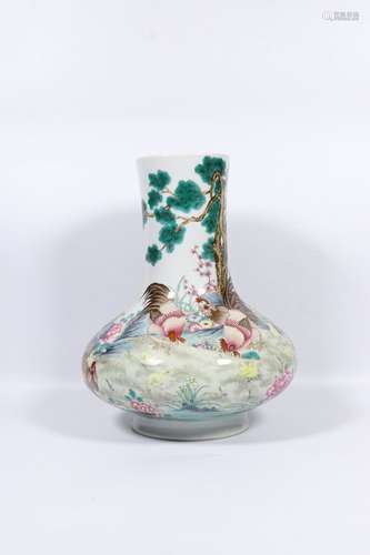 Period Of Qianlong Doucai Porcelain Bottle, China