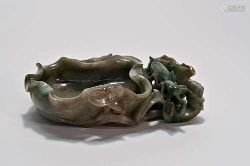 Greenish Jade Lotus Pond Washer