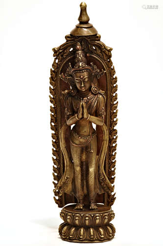 Copper Alloy Figure Of Buddha Statue