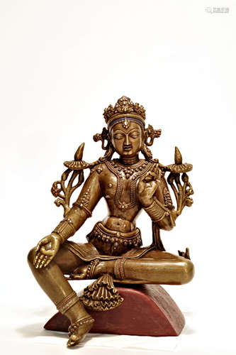 Copper Alloy Figure Of White Tara