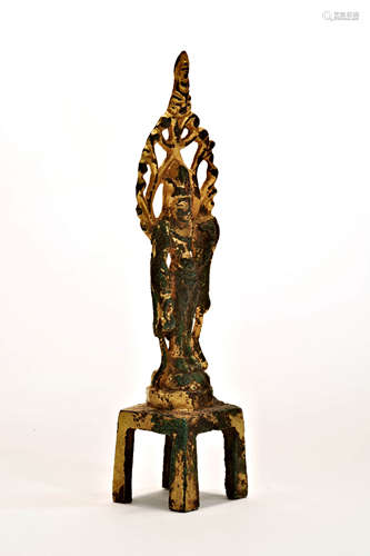 Gilt Bronze Figure Of Buddha