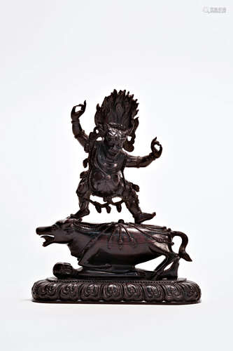 Carved Rosewood Figure Of Buddha