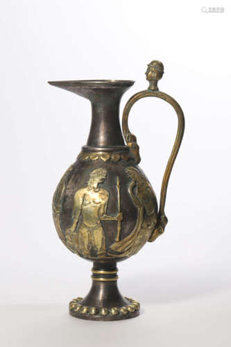 Silver Gilding Figure Ewer