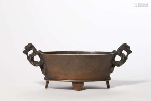 Bronze Double-Eared Censer