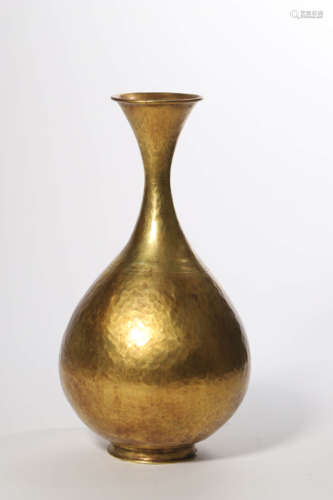 Gilt Bronze Pear-Shape Vase