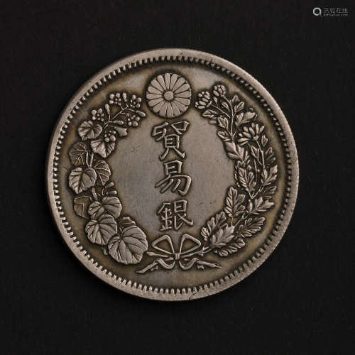 JAPANESE STERLING SILVER COIN