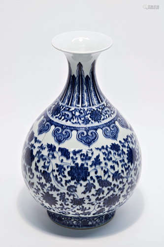 Blue And White Pear-Shape Vase