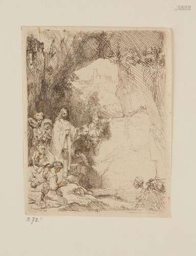 REMBRANDT VAN RIJN (1606-1669)<br />
La Résurrection de Laza...