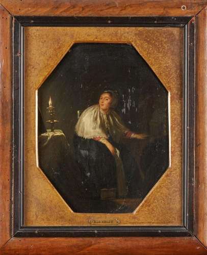 Attribué à CODDE Pieter (1599-1678)<br />
Jeune femme assise...