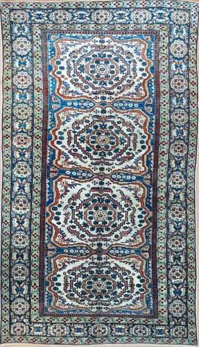 Tapis Ardébil (chaîne et trame en coton, velours en laine), ...