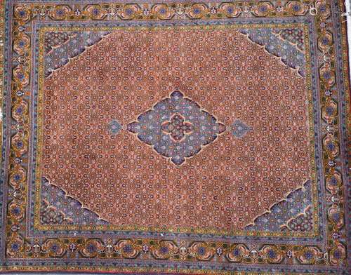 Tapis Bidjar (chaîne et trame en coton, velours en laine), N...