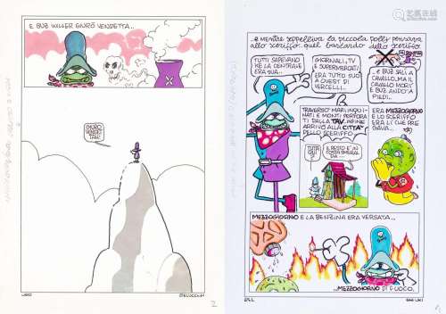 UGO DELUCCHI, Buzx Willer - Mixed lot, 2 pages