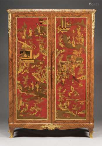 138. CHARLES BERNEL Armoire à deux vantaux