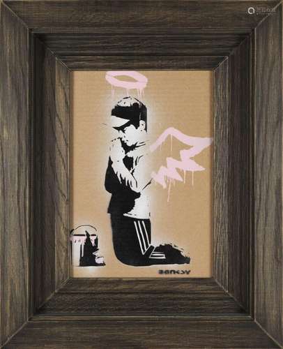 BANKSY (1974) - Forgive us our trespassing - Aérosol et poch...