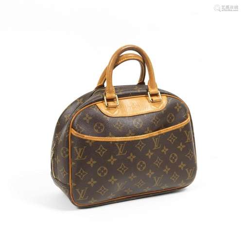 LOUIS VUITTON -Sac modèle Trouville en toile monogramme et c...