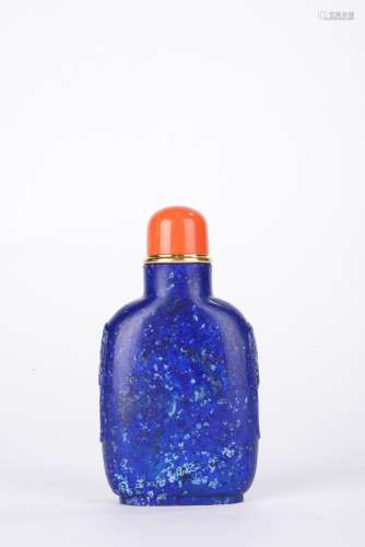 Chinese Lapis Lazuli Snuff Bottle