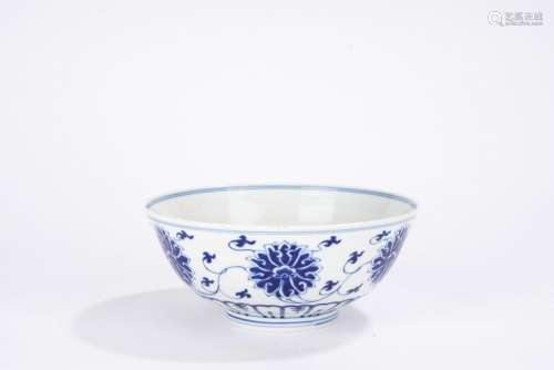Chinese Qing Period Blue and White Bowl