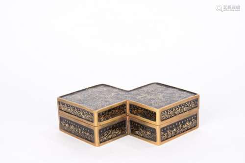Chinese Painted Enamel Gilt Eight Box