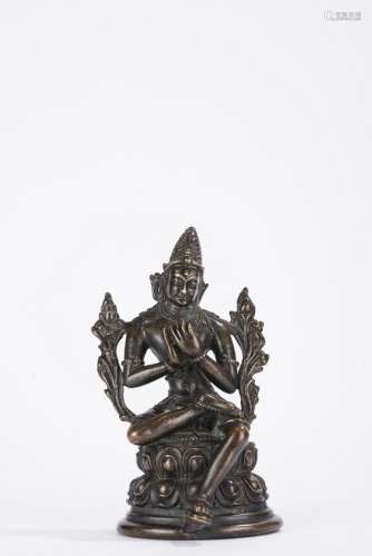 Nepalese Alloy Bronze Seated Tara