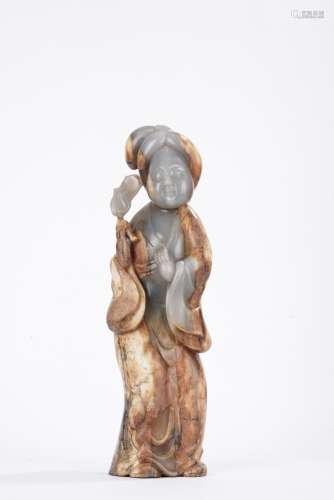 Chinese Jade Carved Lady