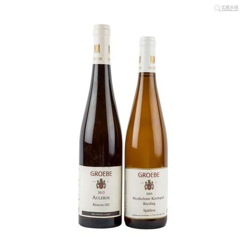 GROEBE 2 Flaschen WESTHOFENER AULERDE RIESLING 2013 / KIRCHS...