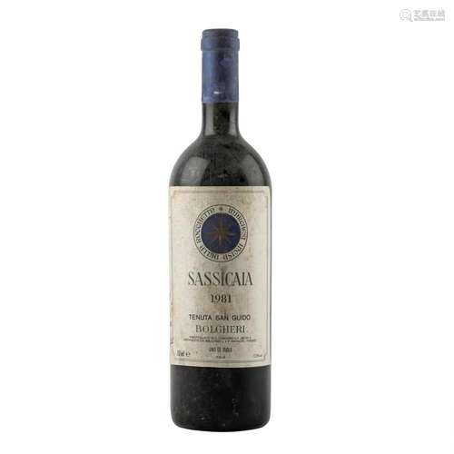 TENUTA SAN GUIDO 1 Flasche SASSICAIA 1981