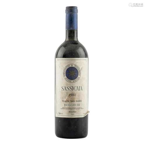 TENUTA SAN GUIDO 1 Flasche SASSICAIA 1981