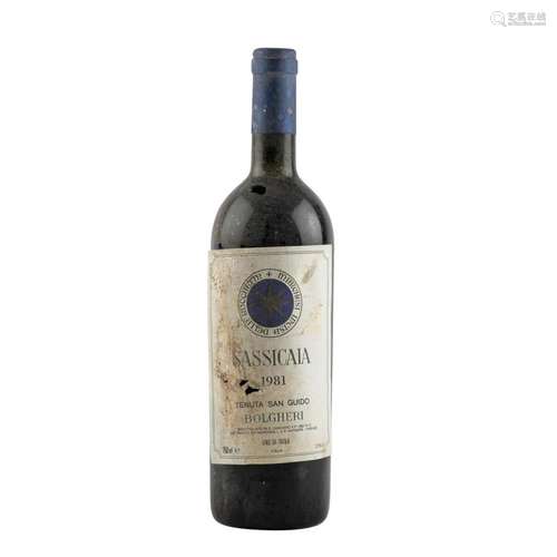 TENUTA SAN GUIDO 1 Flasche SASSICAIA 1981