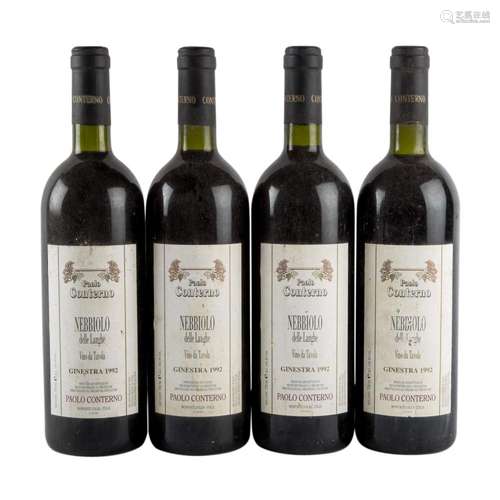 PAOLO CONTERNO BRIC GINESTRA 4 Flaschen NEBBIOLO DELLE LANGH...