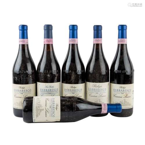 BARBARESCO 6 Flaschen CASCINA LUISIN 1996 (2), 1998 (4)