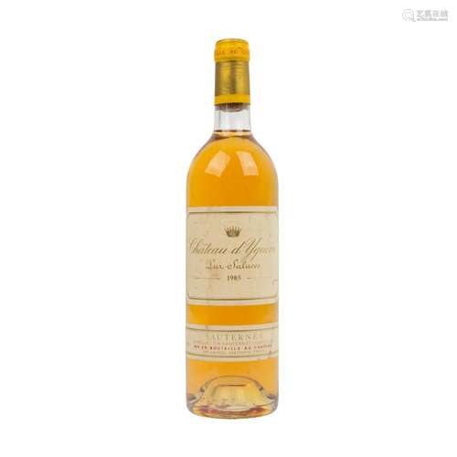 CHÂTEAU D'YQUEM 1 Flasche LUR-SALUCES, 1985