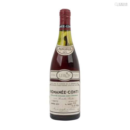 DOMAINE DE LA ROMANÉE-CONTI 1 Flasche ROMANÉE-CONTI, 1977