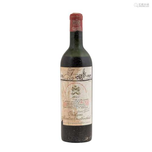 CHÂTEAU MOUTON 1 Flasche ROTHSCHILD 1955