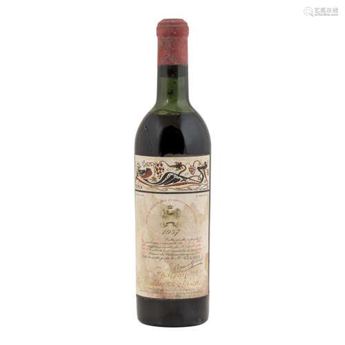 CHÂTEAU MOUTON 1 Flasche ROTHSCHILD 1957