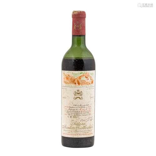 CHÂTEAU MOUTON 1 Flasche ROTHSCHILD 1963