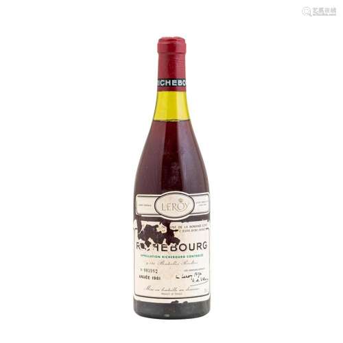 DOMAINE DE LA ROMANÉE-CONTI 1 Flasche RICHEBOURG 1981