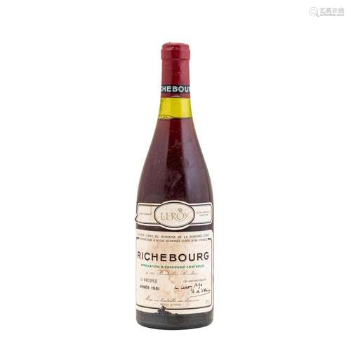 DOMAINE DE LA ROMANÉE-CONTI 1 Flasche RICHEBOURG 1981