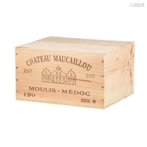 CHÂTEAU MAUCAILLOU 6 Flaschen MOULIS-MÉDOC mit OHK 2007