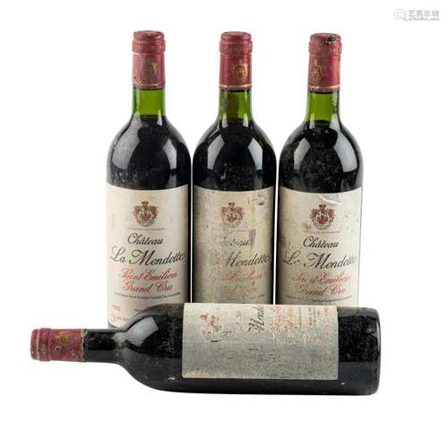 CHÂTEAU LA MONDOTTE 4 Flaschen SAINT-EMILION 1993