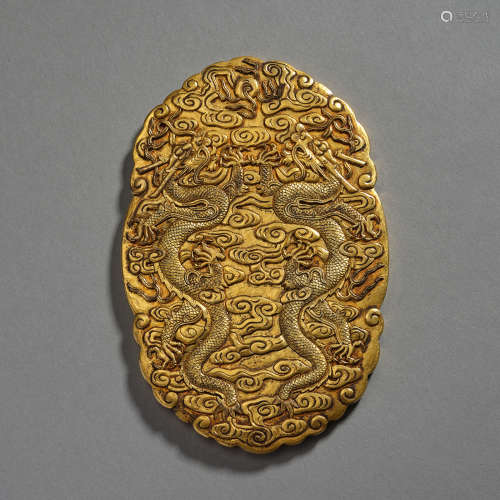 Commander's gold seal in ancient China，Qing dynasty,Daoguang