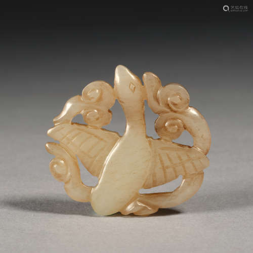 A jade 'wild goose' ,Liao dynasty