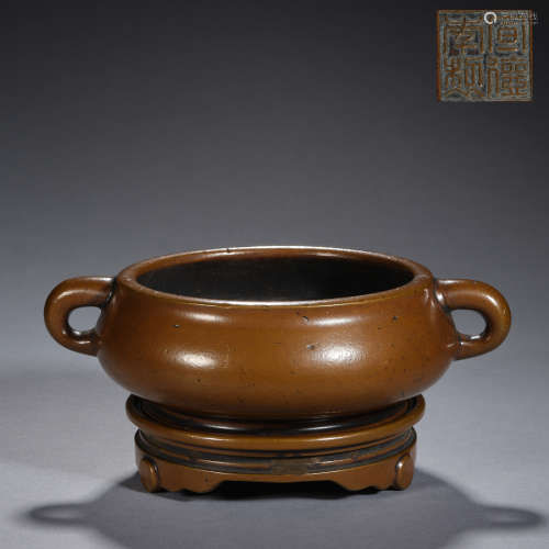 A bronze incense burner, Ming dynasty,Xuande