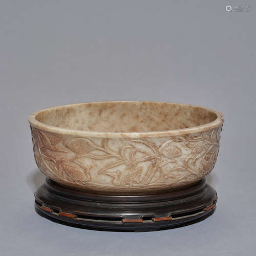 A jade bowl,Qing dynasty