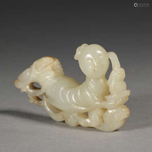 A white jade fairy,Liao dynasty