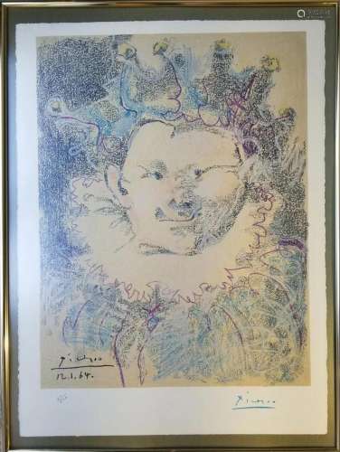 PABLO PICASSO 1881-1973 LITHOGRAPH ON RIVES PAPER