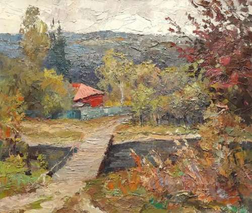 Oil painting Autumn gilding Serdyuk Boris Petrovich