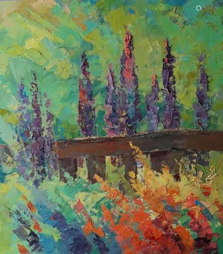 Oil painting The hills Serdyuk Boris Petrovich