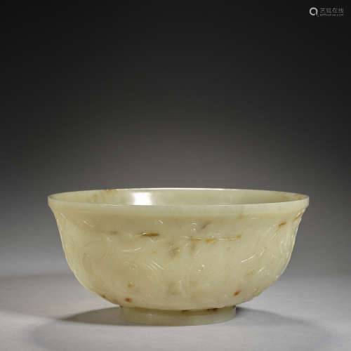 A jade bowl,Qing dynasty