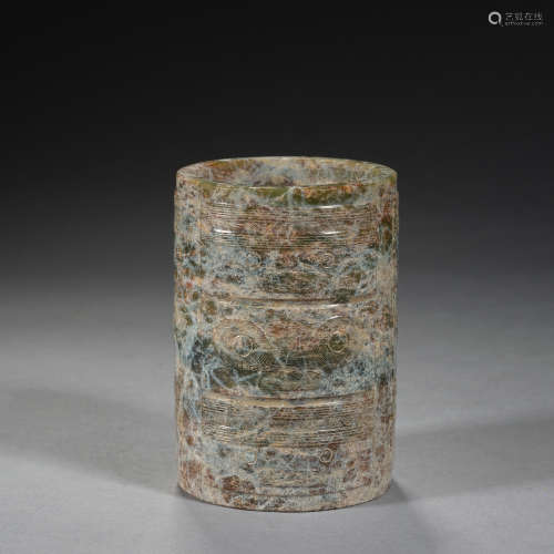 A jade cong, Zhou dynasty