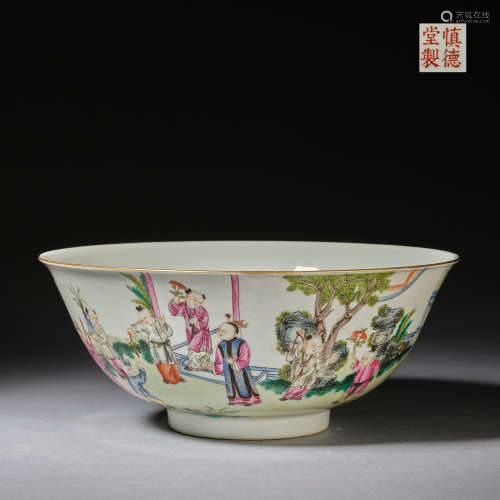 A 'children at play design' bowl,Qing dynasty ,Qianlong